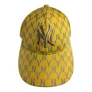 New York Yankees Gold Print Baseball Cap Hat